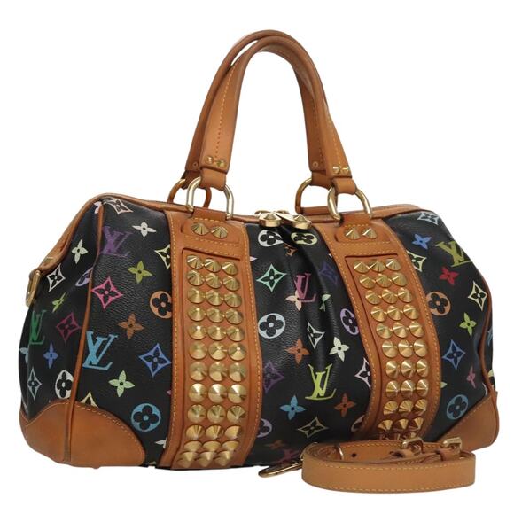 LOUIS VUITTON Monogram Multicolor Courtney MM Bag Black M45642 - Picture 1 of 16